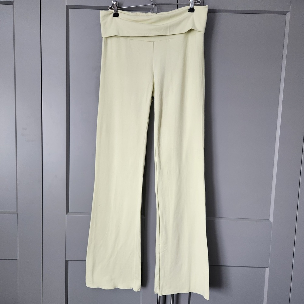 New SKIMS Cotton Jersey Foldover Pant in Pistachio L Large Soft Fold Over Pants